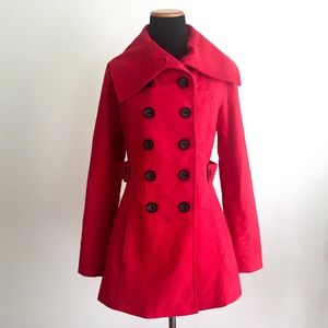 Red Nick & Mo Corduroy Coat Jacket S